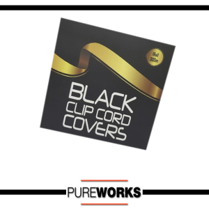 Funda Cubre Clip Cord Plastica Pre Cortado Negro Black