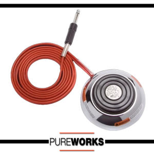 Pedal Eikon Gem Cable Rojo Tattoo Tradicional Pureworks Badalona Cromado 