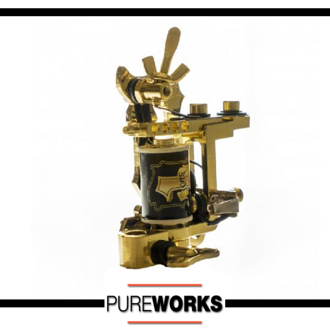 Hm Tattoo Machine Bobina Maquina Jack Rudy Black Gold Grey