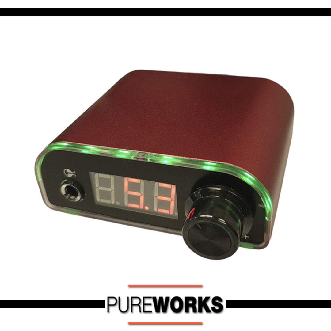 Aurora Iii Power Supply Roja Pureworks Tattoo Badalona Fuente Alimentacion