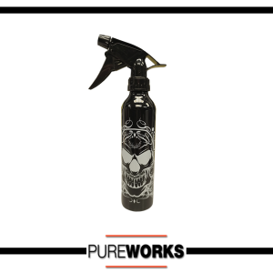 Botella Spray 300ml Limpiar Negra Black