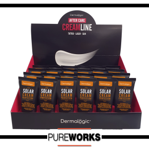 Dermalogic Tattoo Crema Cream Curacion Expositor 24 Unidades Naranja Orange Solar Sol