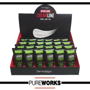 Dermalogic Tattoo Crema Cream Curacion Expositor 24 Unidades Verde Green Laser