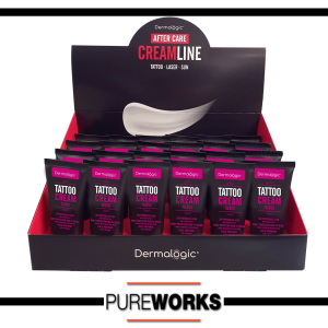 Expositor Dermalogic Crema Cream Curacion Tattoo Gloss Lila Purple Espesa