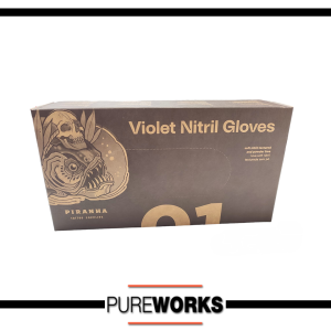 Guantes Nitrilo Violeta Lila Piranha L Nitril Gloves Violet