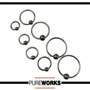 Piercing Acero Aro Presion Cbr Cerrado Ti Pulido
