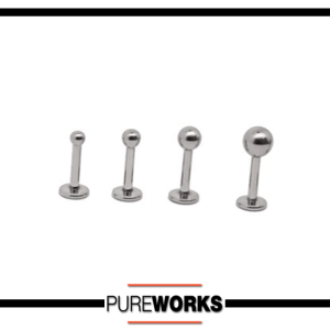 Labret Acero Labio Oreja Plano 