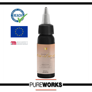 Tinta Ink Negra Homologada Fineline Easy Raven
