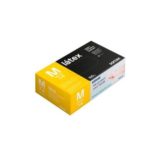 Guante Latex Sin Polvo Negro Santex 100 Unid
